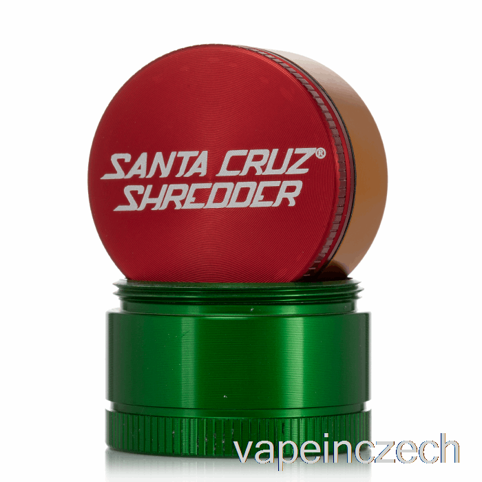 Santa Cruz Shredder 1,6palcový Malý Třídílný Mlýnek Rasta (40mm) Vape Pero